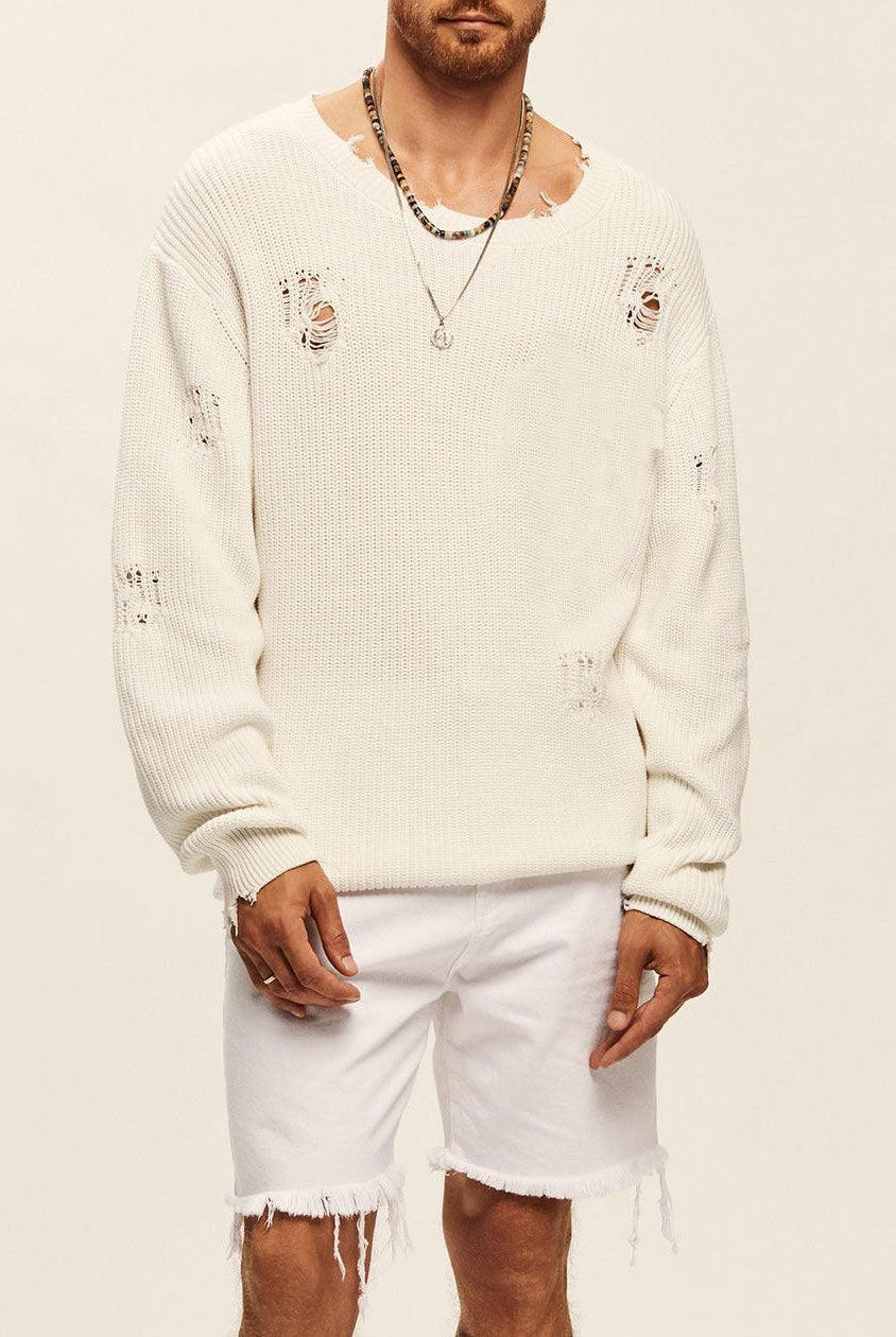 Men's Round Neck Knitted Sweater