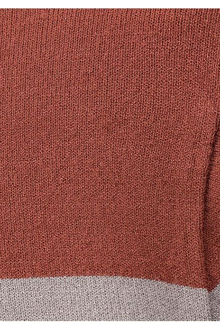 Men's Round Neck Striped Knitted Bottoming Shirt