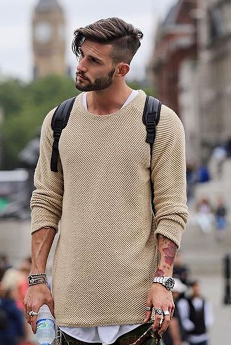 Men's Sweaters, Round Neck Long Sleeves, Bottoming Shirts, Sweaters