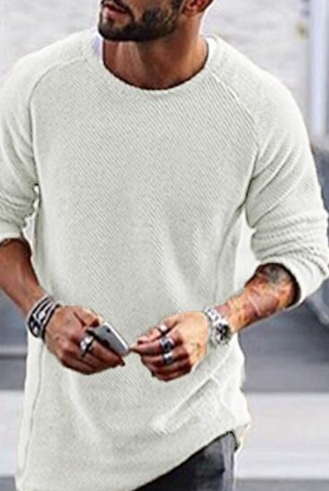 Men's Sweaters, Round Neck Long Sleeves, Bottoming Shirts, Sweaters