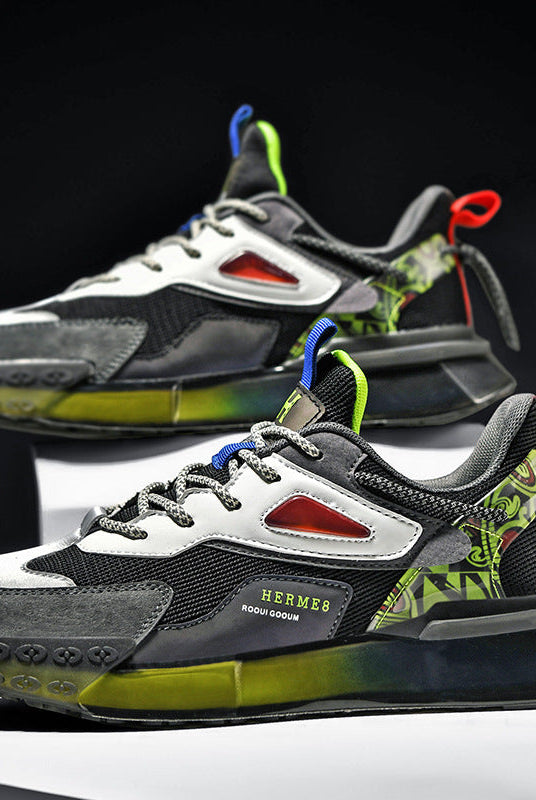 Mesh Breathable Popcorn Jelly Running Sneakers Men