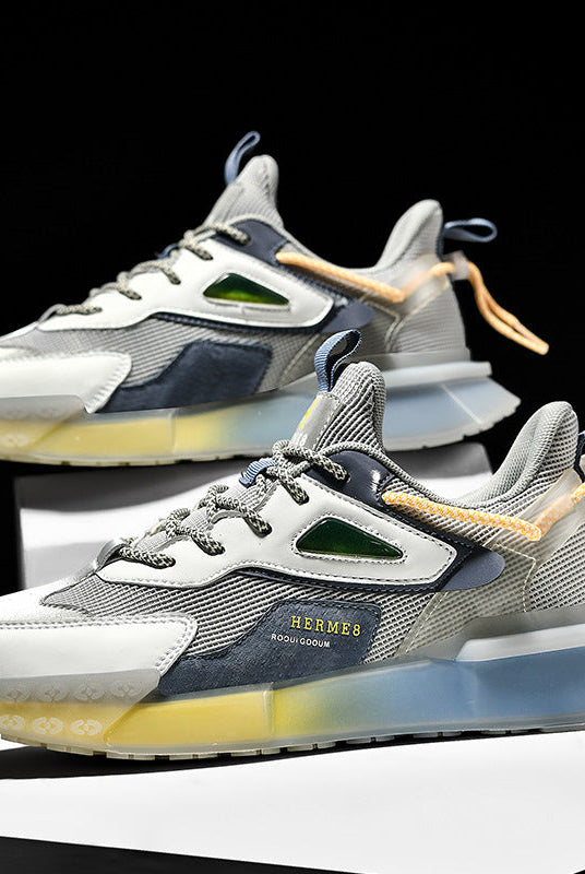 Mesh Breathable Popcorn Jelly Running Sneakers Men