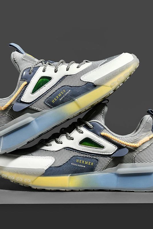 Mesh Breathable Popcorn Jelly Running Sneakers Men