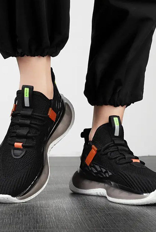 Mesh Sneakers Men Lace Up Running Shoes