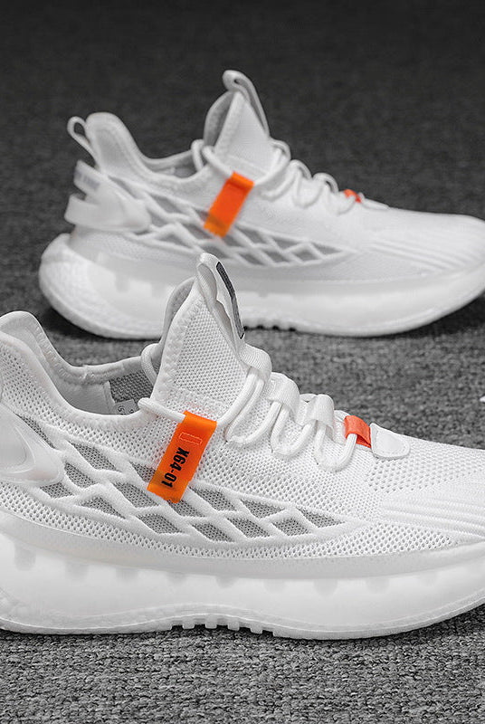 Mesh Sneakers Men Lace Up Running Shoes