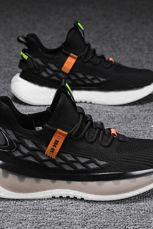Mesh Sneakers Men Lace Up Running Shoes
