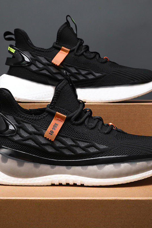 Mesh Sneakers Men Lace Up Running Shoes