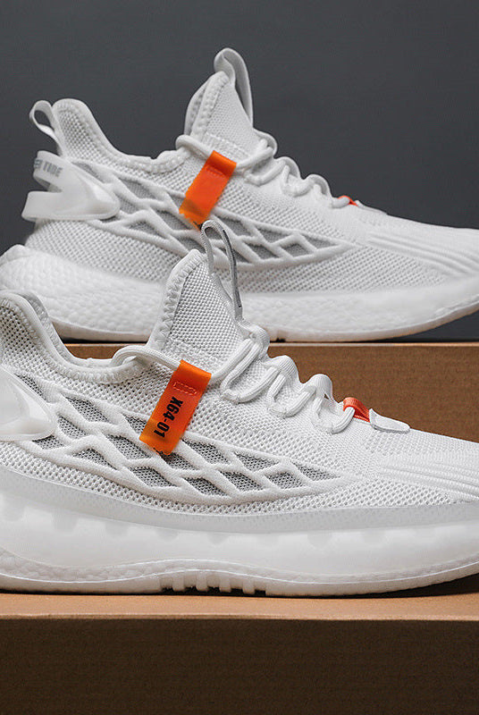 Mesh Sneakers Men Lace Up Running Shoes