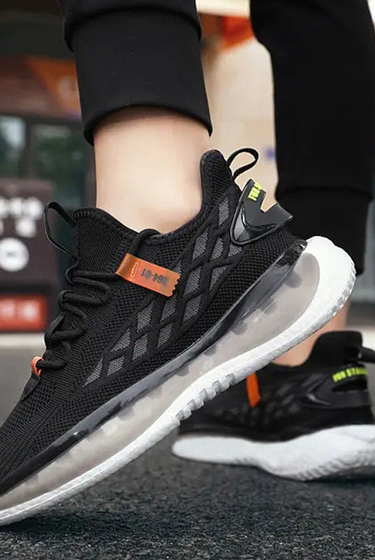 Mesh Sneakers Men Lace Up Running Shoes