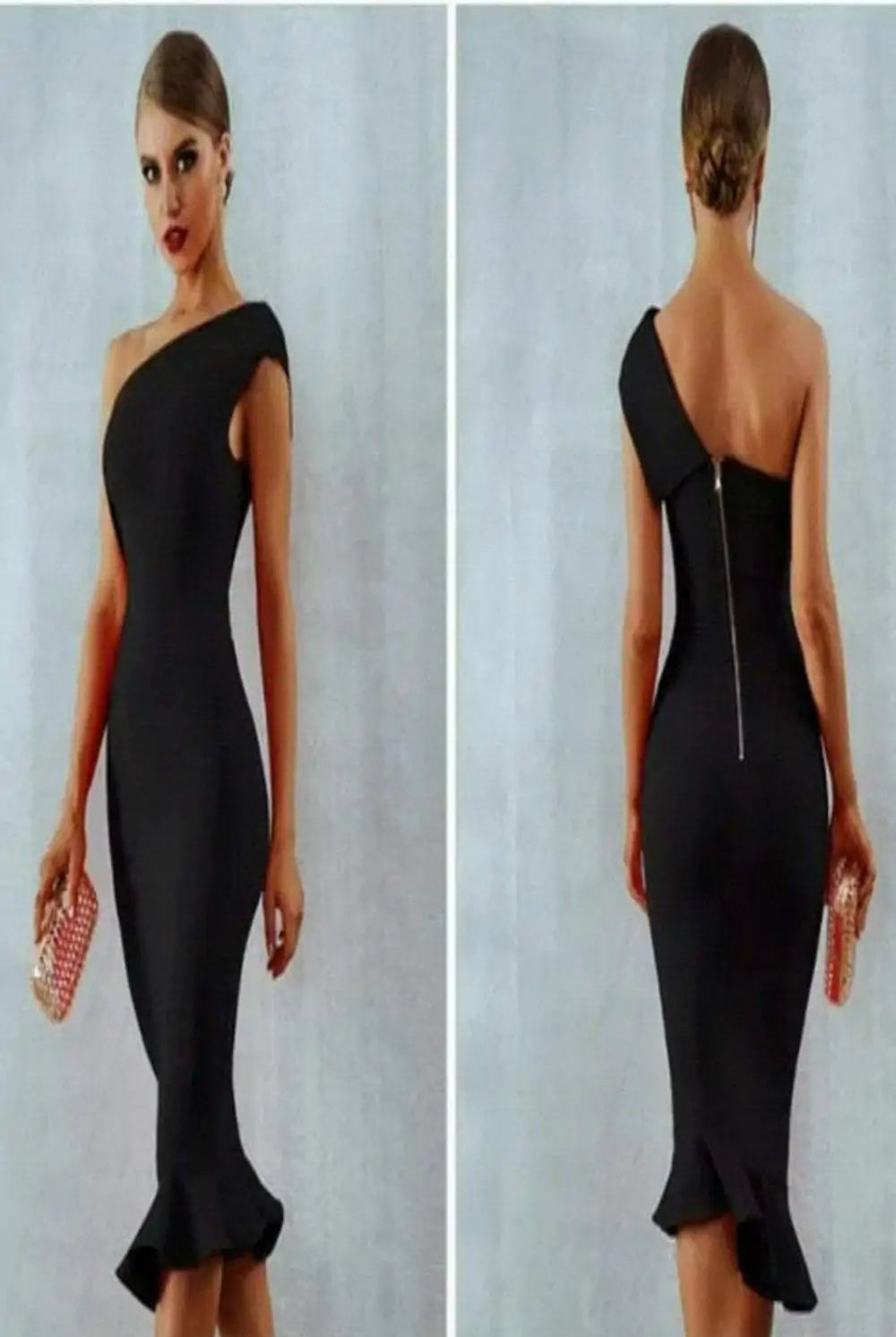 Midnight in London Off Shoulder Bodycon Dress