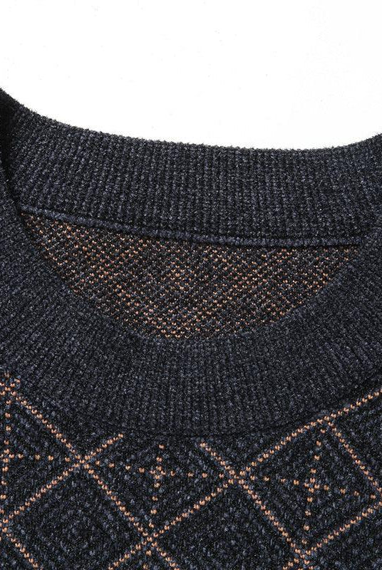 Round Neck Sweater XL Mens Loose