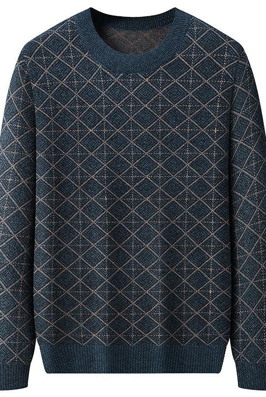 Round Neck Sweater XL Mens Loose