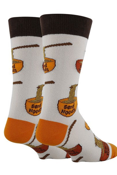 Send Noods - Men's Cotton Crew Funny Socks