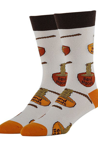 Send Noods - Men's Cotton Crew Funny Socks