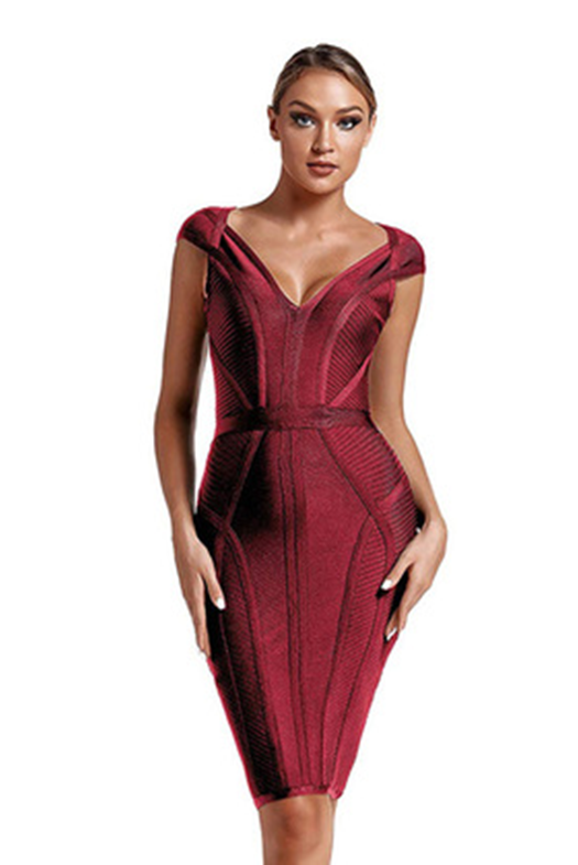 Sexy Green Bodycon Evening Dresses for Women: Bandage Style