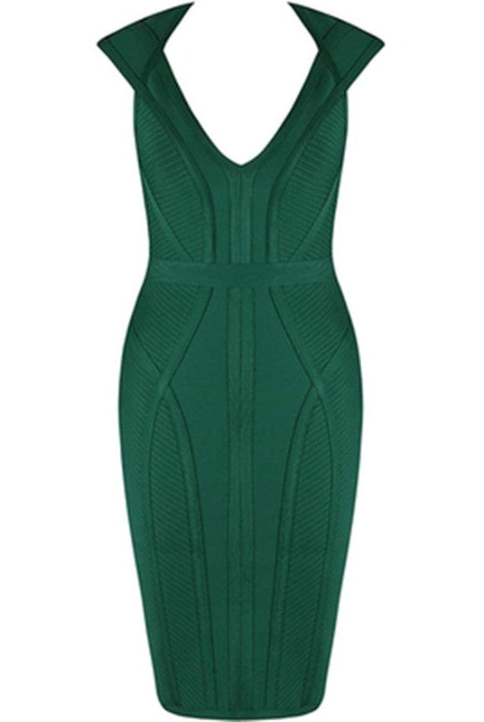 Sexy Green Bodycon Evening Dresses for Women: Bandage Style
