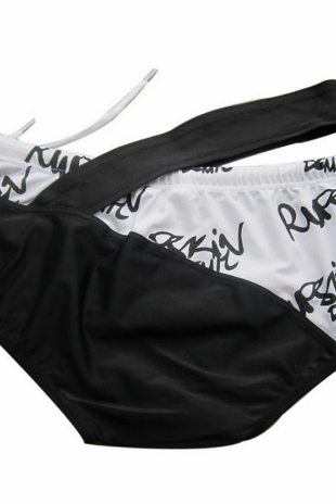 Sexy Swimwear Trunks for Men Low Waist Belt Beach Wear Shorts Memories Gay