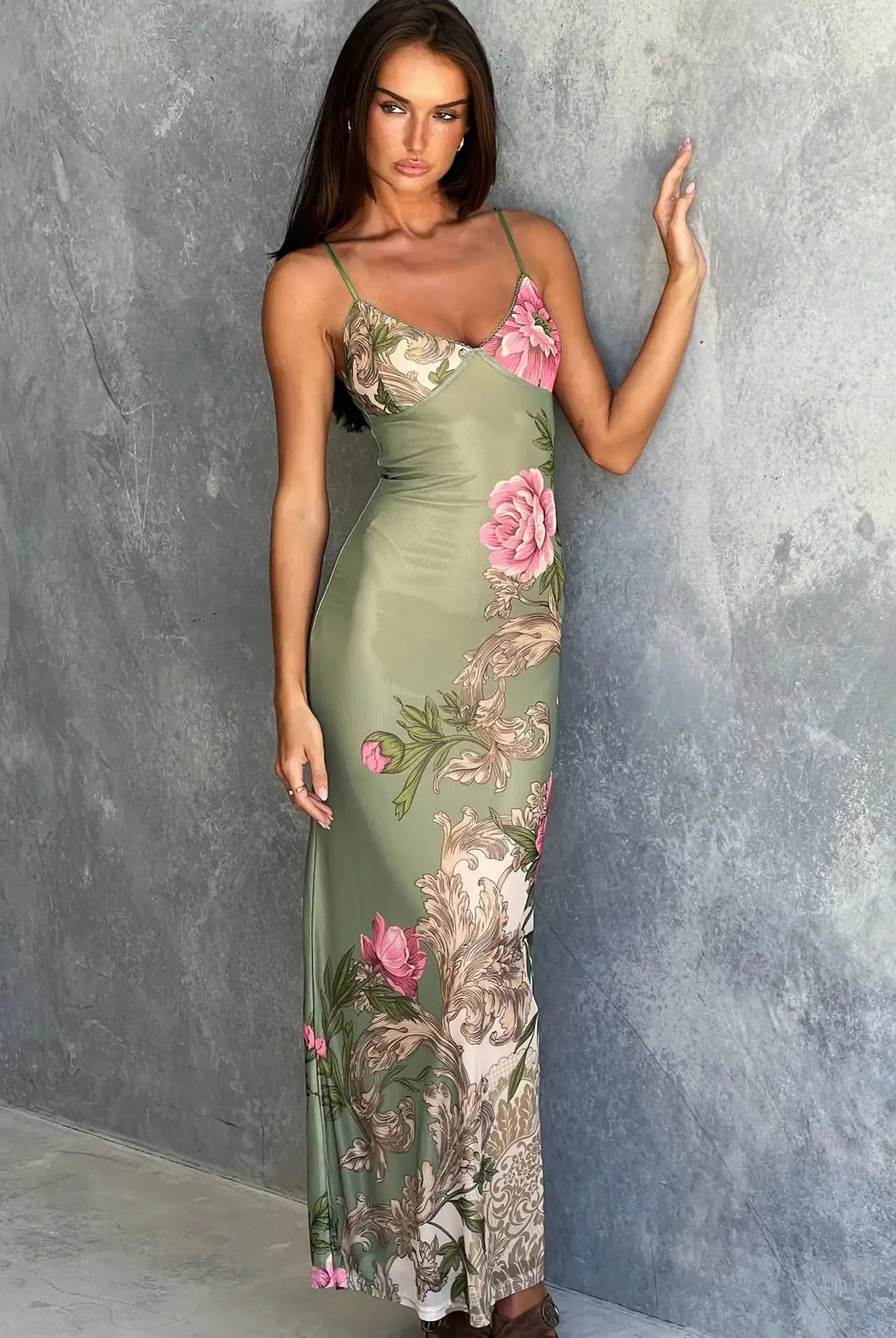 Sleeveless Long Bodycon Dress
