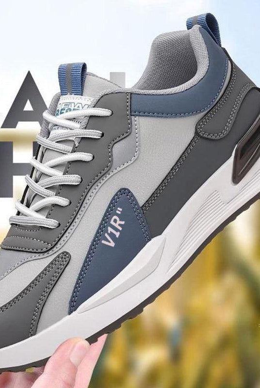 "Soft Sole Lace-up Sneakers: Casual Men's Shoes, Versatile Running Sports Shoes."