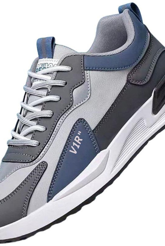 "Soft Sole Lace-up Sneakers: Casual Men's Shoes, Versatile Running Sports Shoes."