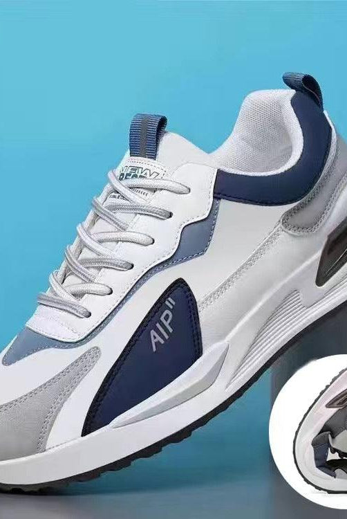 "Soft Sole Lace-up Sneakers: Casual Men's Shoes, Versatile Running Sports Shoes."