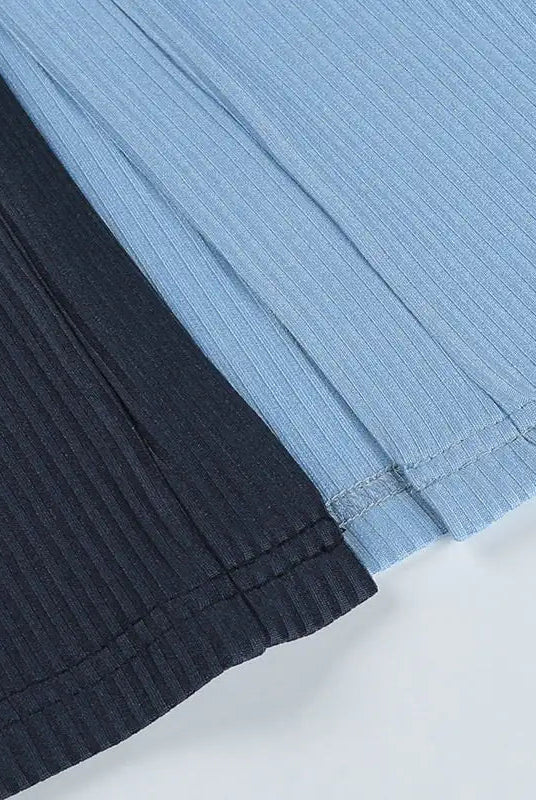 Split Contrast Bodycon Dress