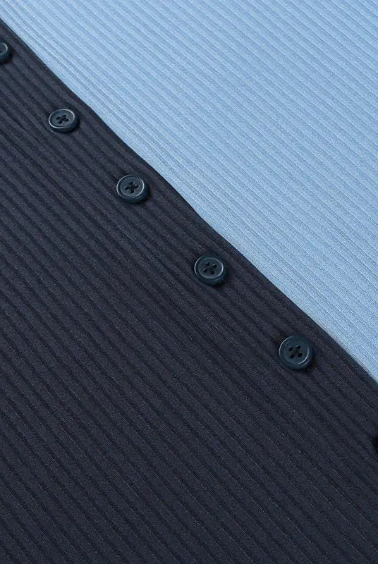 Split Contrast Bodycon Dress