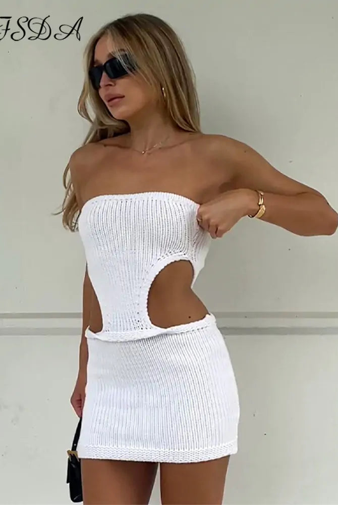 Strapless Knit Bodycon Dress