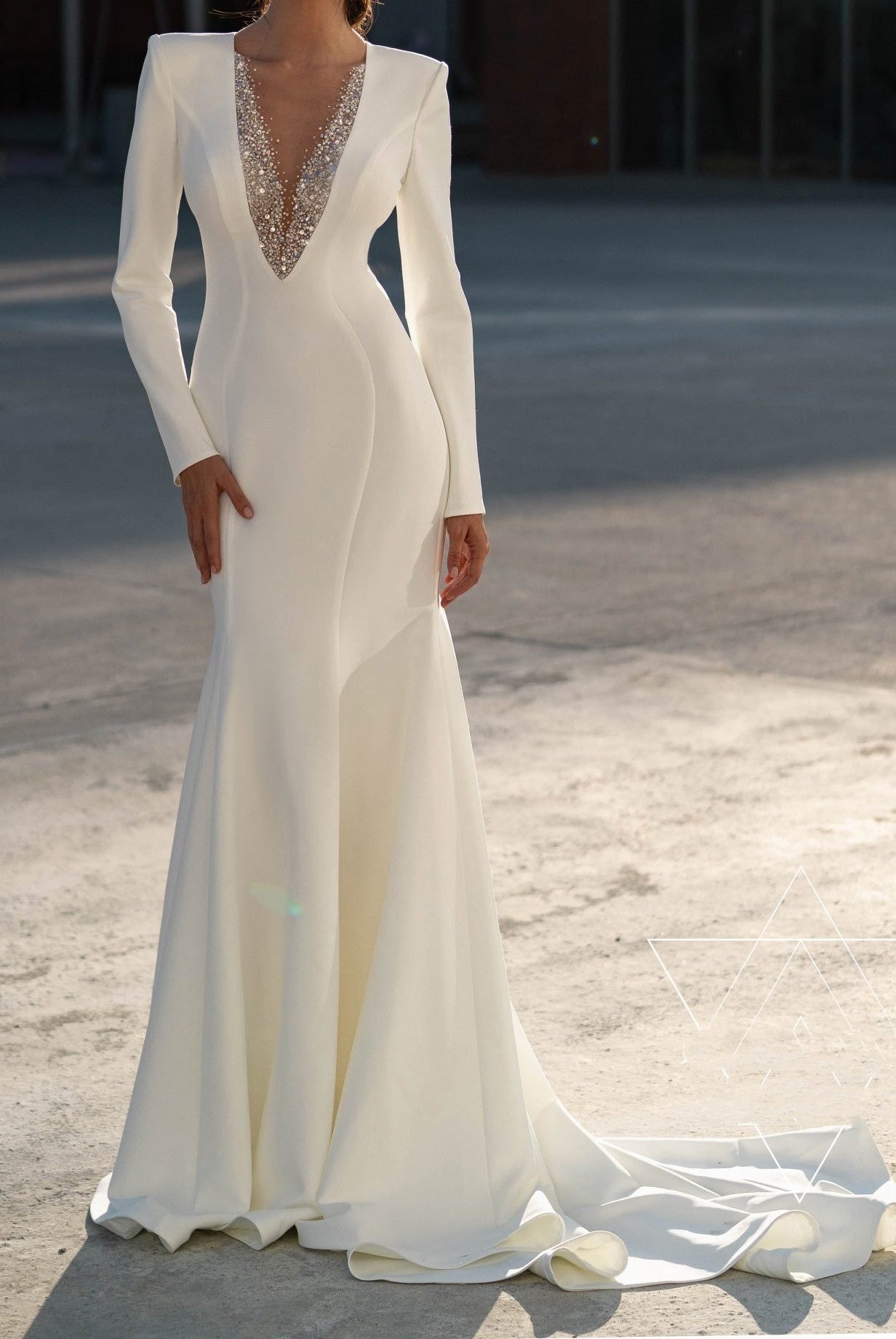 Temperament Socialite White Wedding Dress Bridal Toast Dress