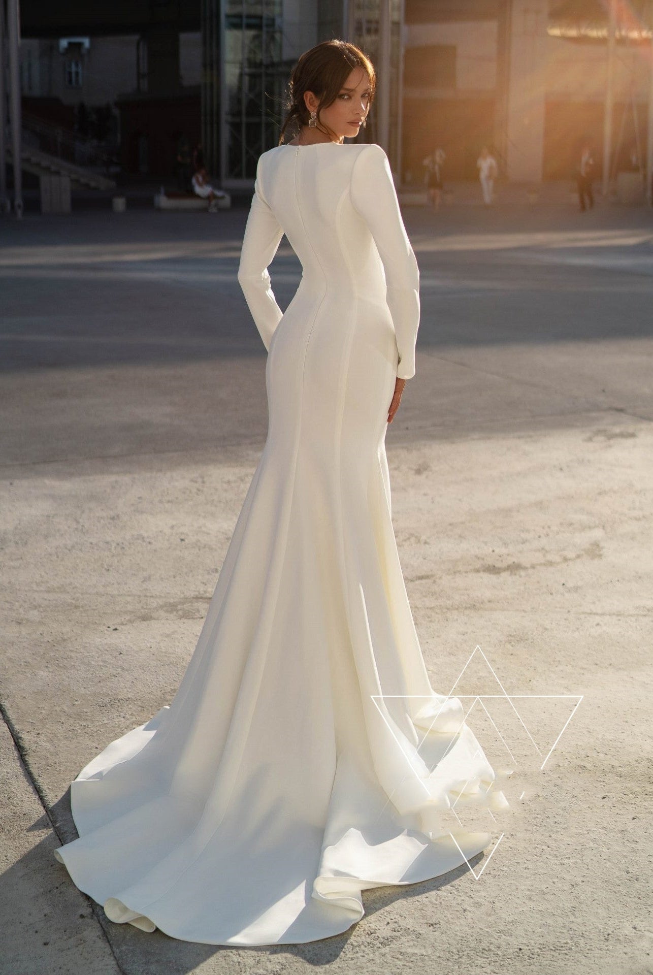 Temperament Socialite White Wedding Dress Bridal Toast Dress