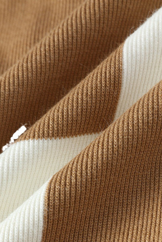 Trend Round Neck Multicolor Sweaters