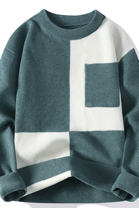 Trend Round Neck Multicolor Sweaters