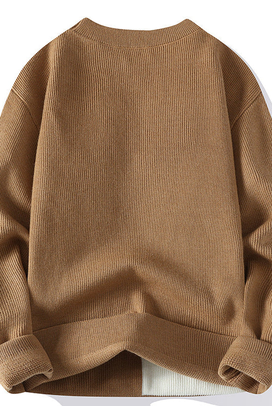 Trend Round Neck Multicolor Sweaters