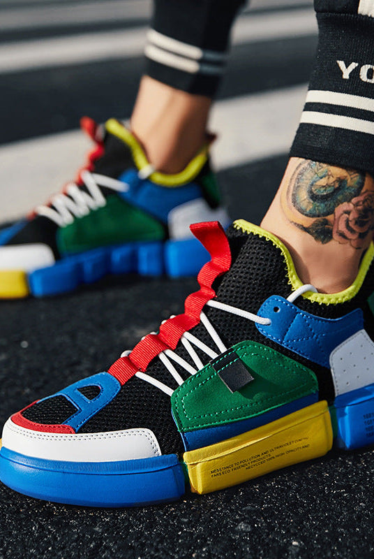 Trendy Breathable Running Sneakers Cross-Border Fashion Casual Shoes For Men