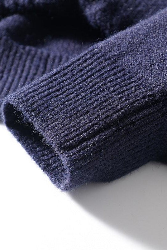 Turtleneck Twist Sweater Men's Autumn