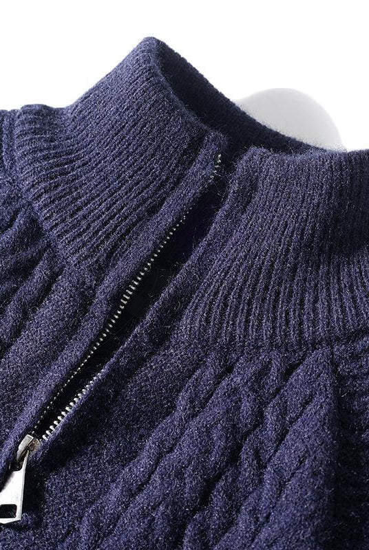 Turtleneck Twist Sweater Men's Autumn
