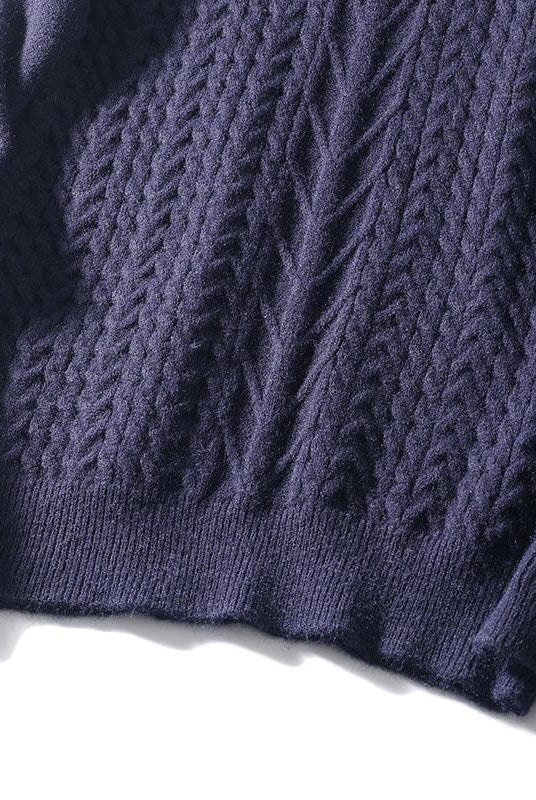 Turtleneck Twist Sweater Men's Autumn