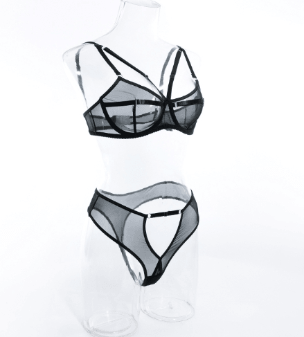 Underwear Mesh Two Piece Perspective Set