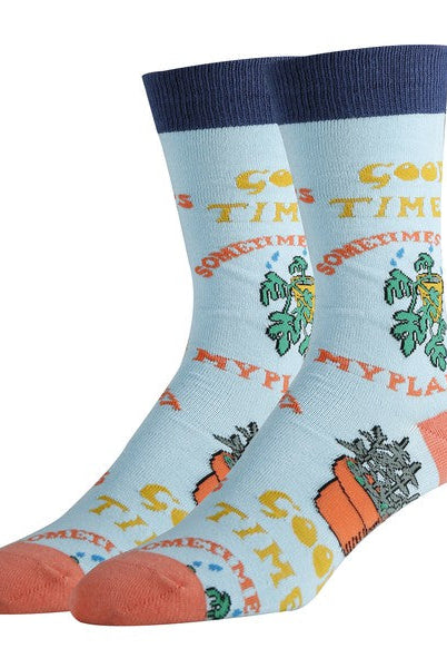 Wet My Plants - Mens Crew Socks