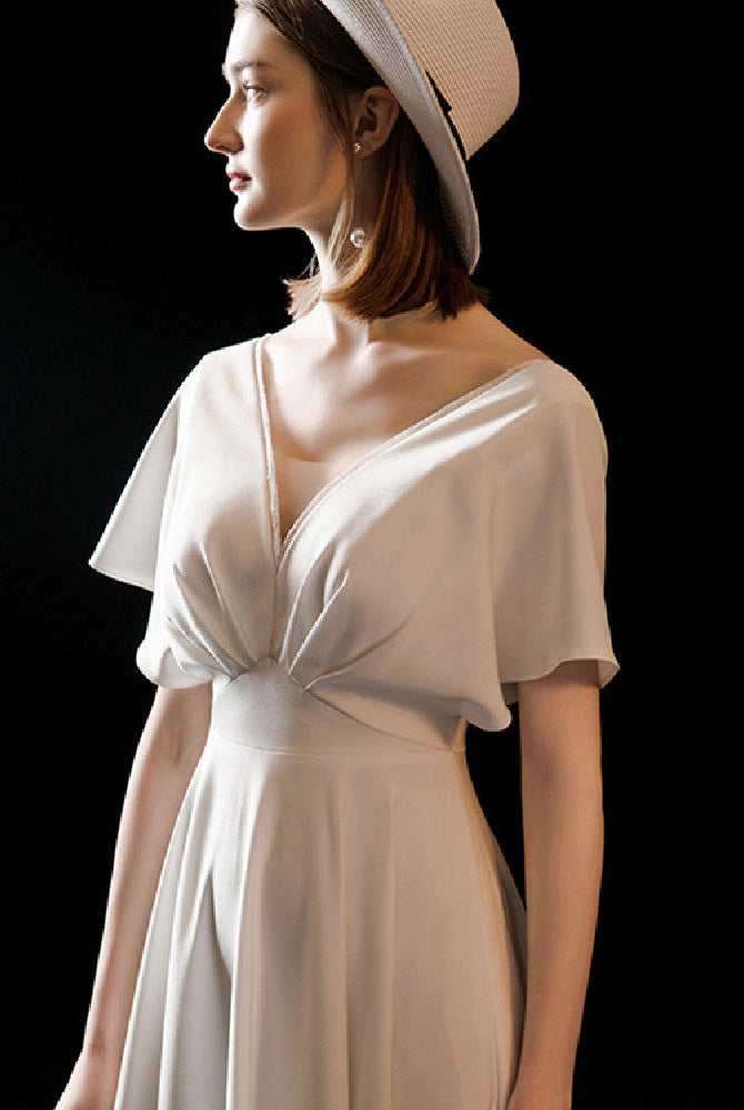 White Satin Premium Bridal Dress