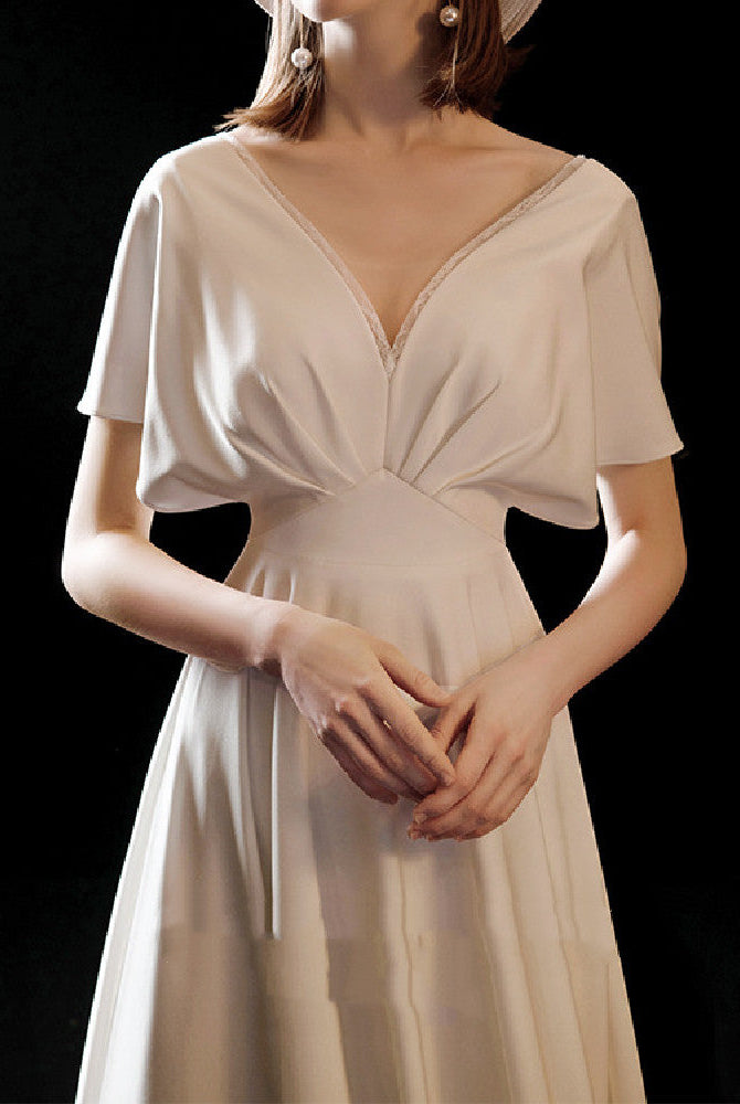 White Satin Premium Bridal Dress