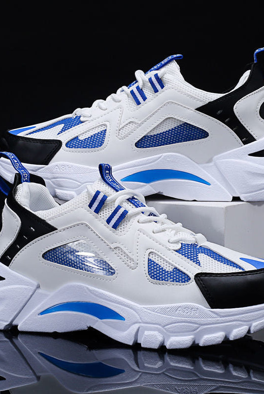 White Sneakers Men Non Slip Walking Running Shoes Sports