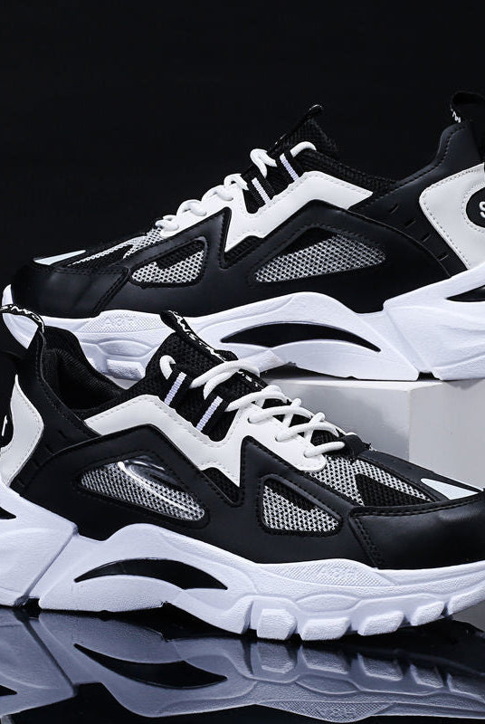 White Sneakers Men Non Slip Walking Running Shoes Sports