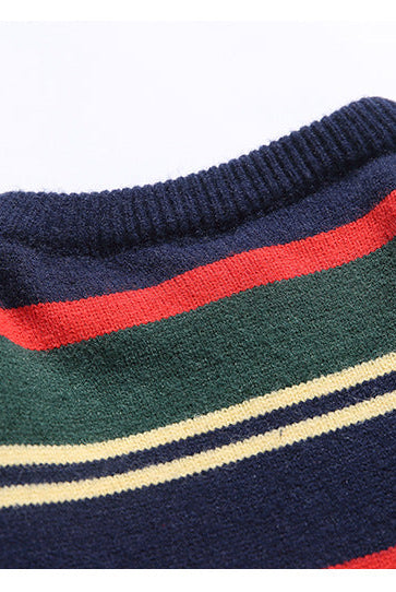 Winter Couples Wear Trendy Striped Sweaters For Men And Women