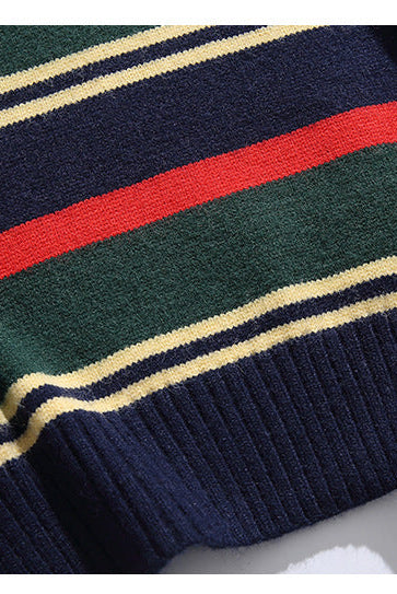 Winter Couples Wear Trendy Striped Sweaters For Men And Women