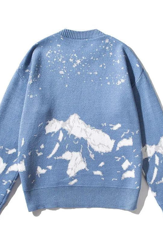 Youth Printing Pullover Comfortable Winter Warm Hoodie Christmas Sweater Men