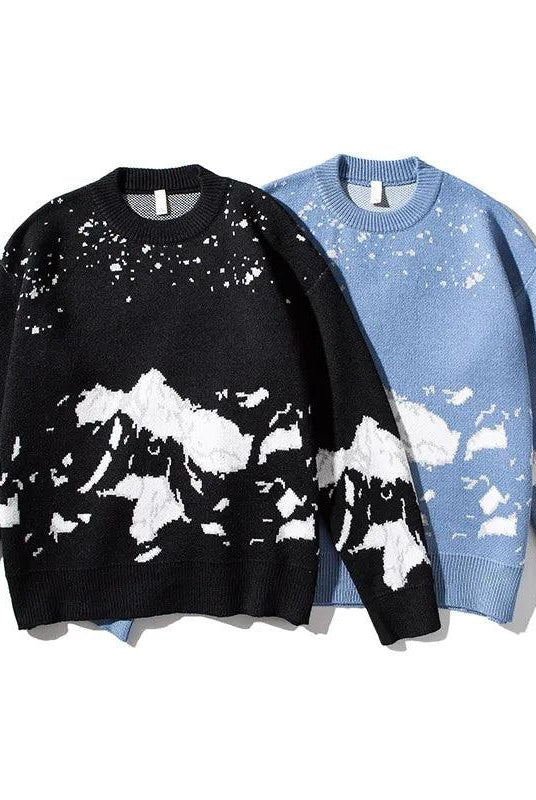 Youth Printing Pullover Comfortable Winter Warm Hoodie Christmas Sweater Men