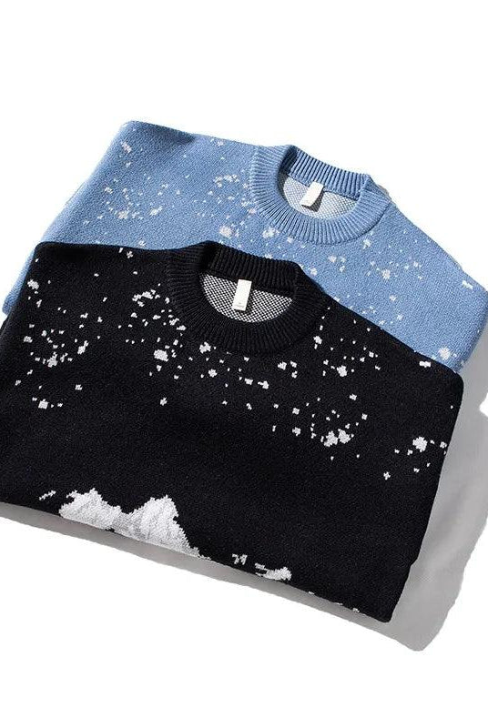 Youth Printing Pullover Comfortable Winter Warm Hoodie Christmas Sweater Men