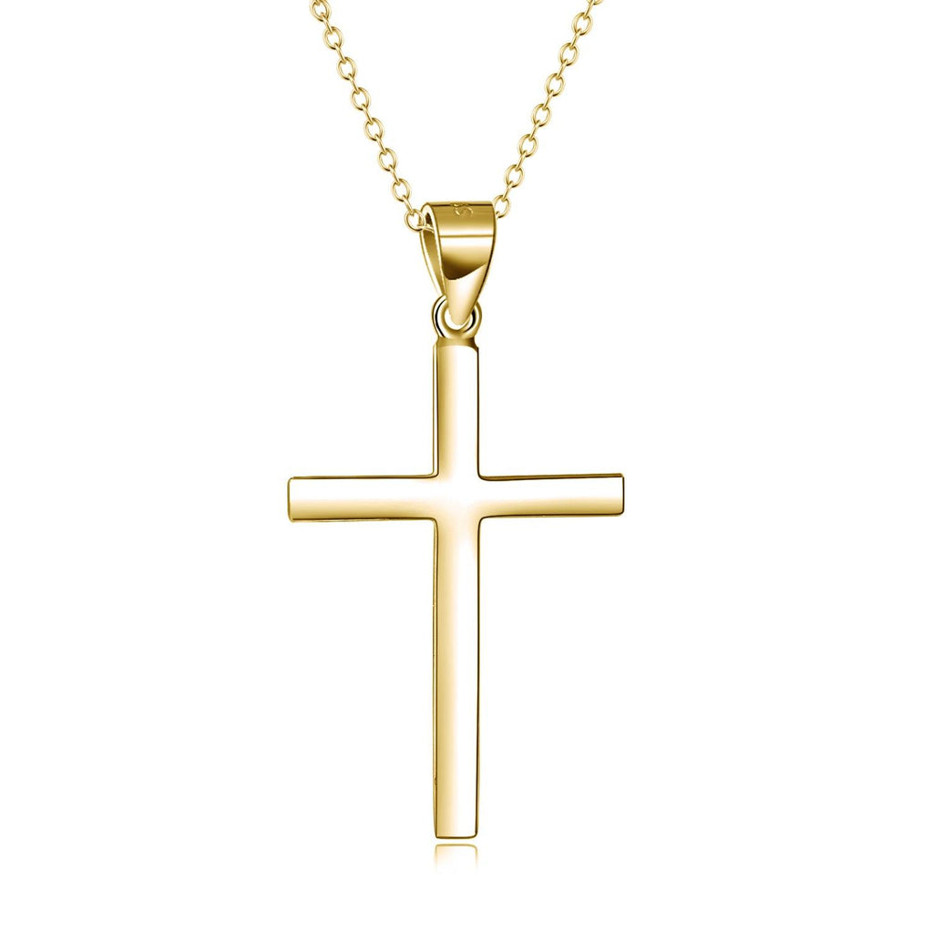 Celebrate faith and style with our Sterling Silver Cross Pendant Necklace, a meaningful and elegant jewelry gift suitable for both women and men. - Bloomjay