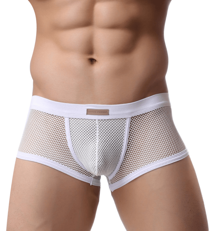 Sleek and breathable, our Men's Mesh Boxers offer allure. - Bloomjay